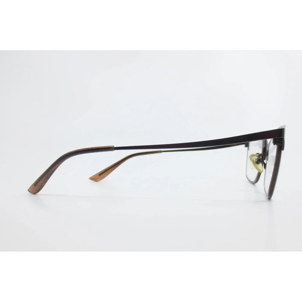 Heartland Emily Brown Eyeglasses Frames 53-17-135 Rectangular Metal Eyewear